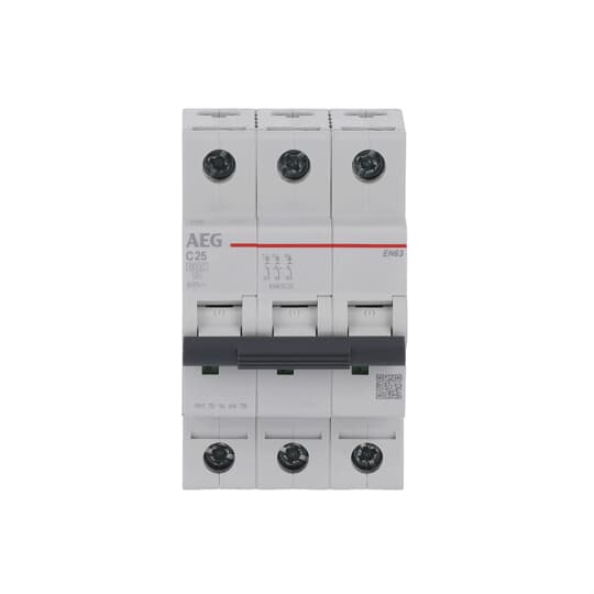 Leitungsschutzschalter AEG ElfaPlus 6 kA, C-Charakteristik, 25 A, 3P – Bild 2 von 4