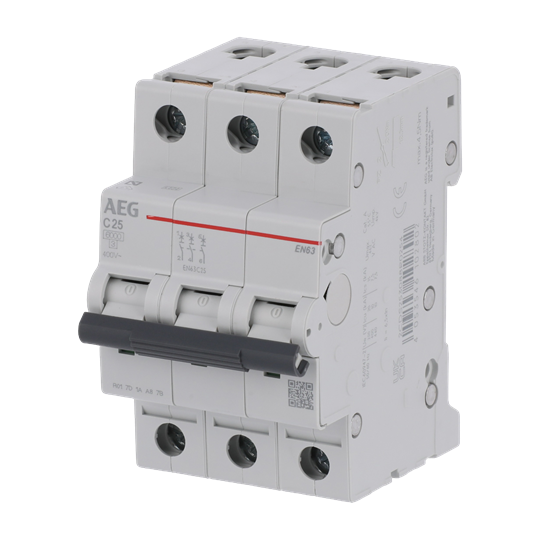 Leitungsschutzschalter AEG ElfaPlus 6 kA, C-Charakteristik, 25 A, 3P – Bild 4 von 4