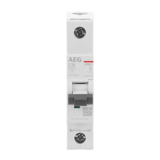 Leitungsschutzschalter AEG ElfaPlus 6 kA, C-Charakteristik, 25 A, 1P