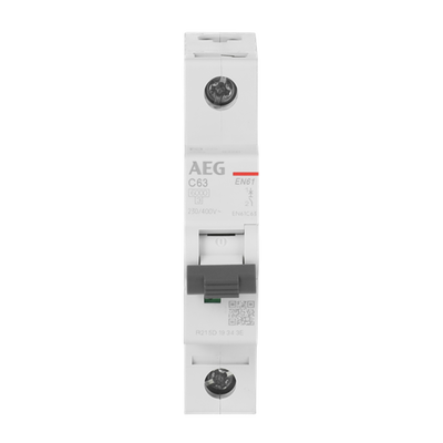 Leitungsschutzschalter AEG ElfaPlus 6 kA, C-Charakteristik, 63 A, 1P   