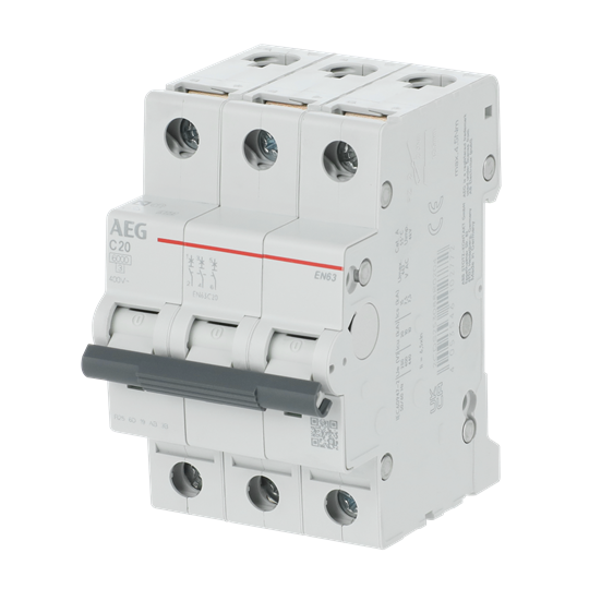 Leitungsschutzschalter AEG ElfaPlus 6 kA, C-Charakteristik, 20 A, 3P – Bild 3 von 3