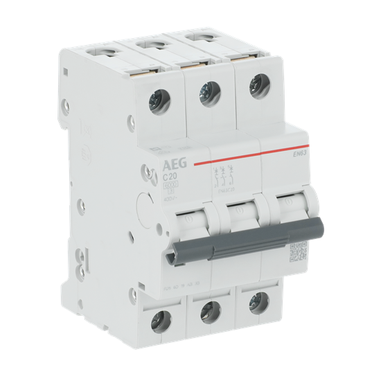Leitungsschutzschalter AEG ElfaPlus 6 kA, C-Charakteristik, 20 A, 3P – Bild 2 von 3