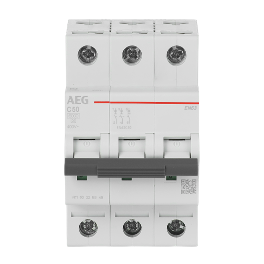 Leitungsschutzschalter AEG ElfaPlus 6 kA, C-Charakteristik, 50 A, 3P