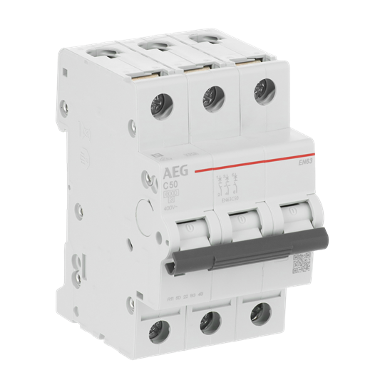 Leitungsschutzschalter AEG ElfaPlus 6 kA, C-Charakteristik, 50 A, 3P – Bild 2 von 3