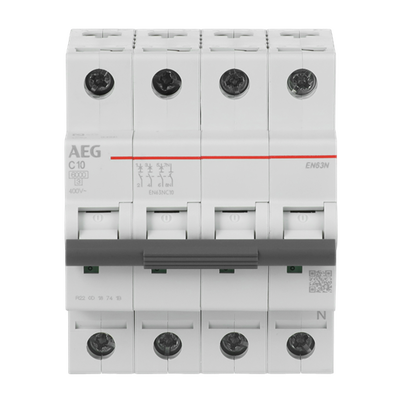 Leitungsschutzschalter AEG ElfaPlus 6 kA, C-Charakteristik, 10 A, 3+N   