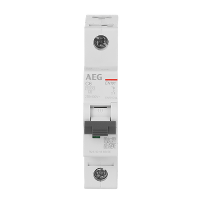 Leitungsschutzschalter AEG ElfaPlus 10 kA, C-Charakteristik, 6 A, 1P   