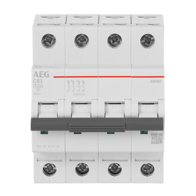 Leitungsschutzschalter AEG ElfaPlus 10 kA, C-Charakteristik, 63 A, 4P   