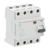 Fehlerstrom-Schutzschalter 4P Typ A 40 A, 300 mA, 4 TE   