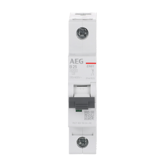 Leitungsschutzschalter AEG ElfaPlus 6 kA, B-Charakteristik, 25 A, 1P
