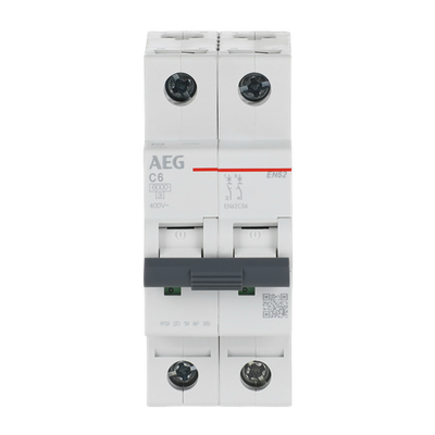 Leitungsschutzschalter AEG ElfaPlus 6 kA, C-Charakteristik, 6 A, 2P   
