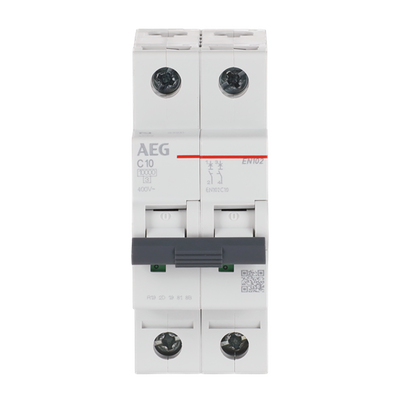 Leitungsschutzschalter AEG ElfaPlus 10 kA, C-Charakteristik, 10 A, 2P   