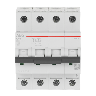 Leitungsschutzschalter AEG ElfaPlus 6 kA, C-Charakteristik, 40 A, 3+N   