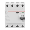 Fehlerstrom-Schutzschalter 4P Typ A 63 A, 300 mA, 4 TE   