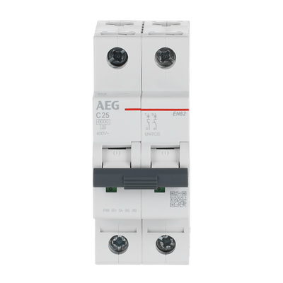 Leitungsschutzschalter AEG ElfaPlus 6 kA, C-Charakteristik, 25 A, 2P   