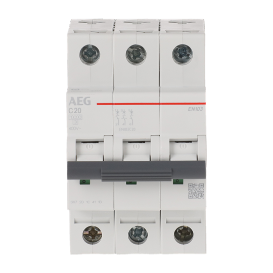 Leitungsschutzschalter AEG ElfaPlus 10 kA, C-Charakteristik, 20 A, 3P