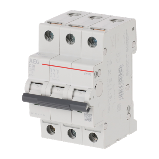 Leitungsschutzschalter AEG ElfaPlus 10 kA, C-Charakteristik, 20 A, 3P – Bild 3 von 3