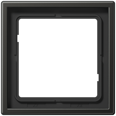 Rahmen 1fach, LS 990, IP 44, Aluminium lackiert, anthrazit, senkrechte und waagerechte Montage