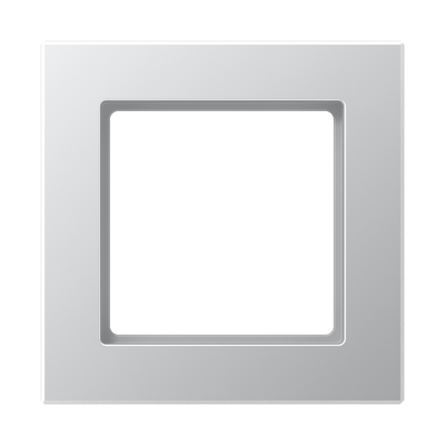 Rahmen 1fach, senkrechte und waagerechte Montage, Duroplast lackiert, A CREATION, aluminium