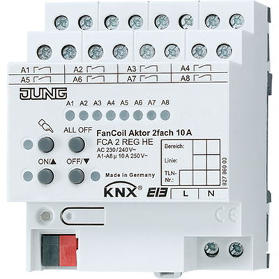 KNX Fan-Coil-Aktor 2fach, 4 TE