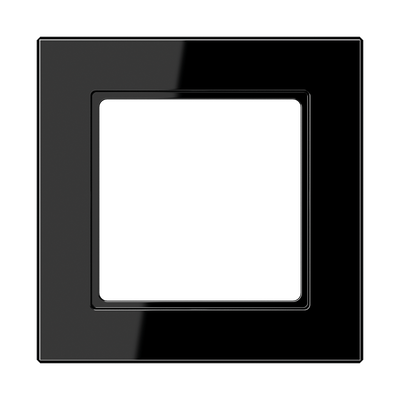 Rahmen 1fach, senkrechte und waagerechte Montage, Duroplast, A CREATION, schwarz