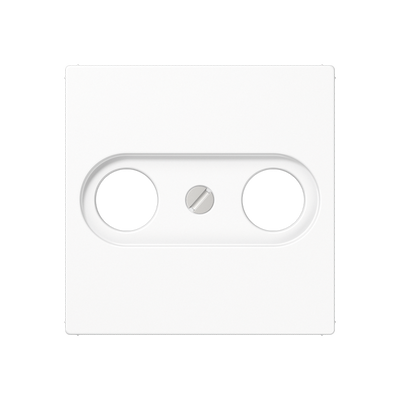 Abdeckung für Antennendosen 1fach, Duroplast, Serie AS/A, alpinweiß