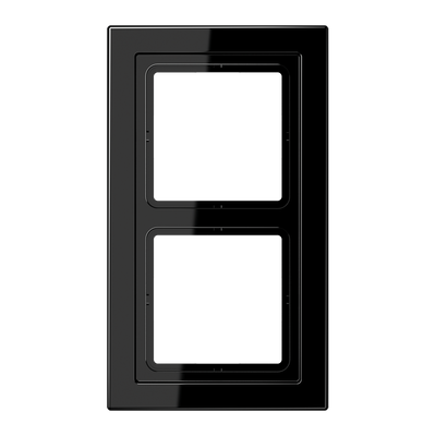 Rahmen 2fach, LS-DESIGN, Duroplast, schwarz, senkrechte und waagerechte Montage