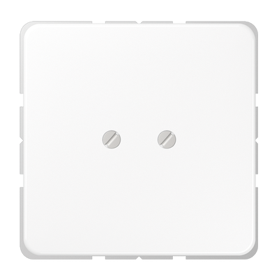 Blind-Abdeckung (geschraubt), Duroplast, Serie CD, alpinweiß