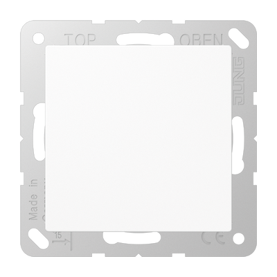 Blind-Abdeckung (gerastet), Thermoplast, Serie AS/A, alpinweiß