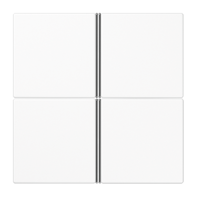 Tastensatz, F40, Thermoplast, Serie LS, alpinweiß