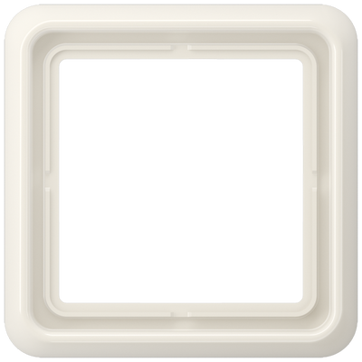 Rahmen 1fach, senkrechte und waagerechte Montage, Duroplast, CD 500, weiß