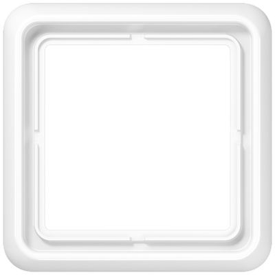 Rahmen 1fach, senkrechte und waagerechte Montage, Duroplast, CD 500, alpinweiß