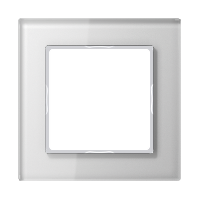 Glasrahmen 1fach, senkrechte und waagerechte Montage, Glas, A CREATION, alpinweiß (Glas)