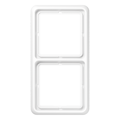 Rahmen 2fach, senkrechte und waagerechte Montage, Duroplast, CD 500, alpinweiß