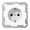 SCHUKO®-Steckdose, 16 A 250 V ~, Duroplast, Serie AS/A, alpinweiß