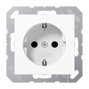 SCHUKO®-Steckdose, 16 A 250 V ~, Thermoplast, Serie AS/A, alpinweiß