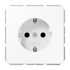 SCHUKO®-Steckdose, 16 A 250 V ~, Duroplast, Serie CD, alpinweiß