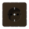 SCHUKO®-Steckdose, 16 A 250 V ~, Duroplast, Serie CD, braun