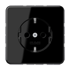 SCHUKO®-Steckdose, 16 A 250 V ~, Duroplast, Serie CD, schwarz