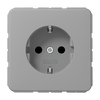 SCHUKO®-Steckdose, 16 A 250 V ~, Duroplast, Serie CD, grau