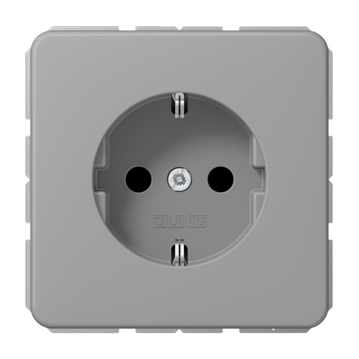 SCHUKO®-Steckdose, 16 A 250 V ~, Duroplast, Serie CD, grau