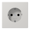 SCHUKO®-Steckdose, 16 A 250 V ~, Duroplast, Serie LS, lichtgrau