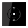 SCHUKO®-Steckdose, 16 A 250 V ~, ohne Krallen, Safety Plus, Duroplast, Serie LS, schwarz