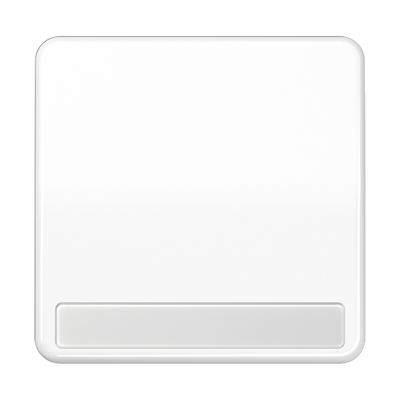 Wippe, mit Schriftfeld, Duroplast, Serie CD, alpinweiß