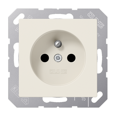 Steckdose, französisch/belgisches System, SAFETY+, Duroplast, Serie AS, weiß