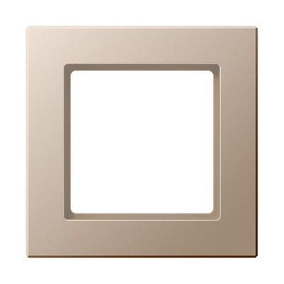 Rahmen 1fach, senkrechte und waagerechte Montage, Duroplast lackiert, A CREATION, champagner