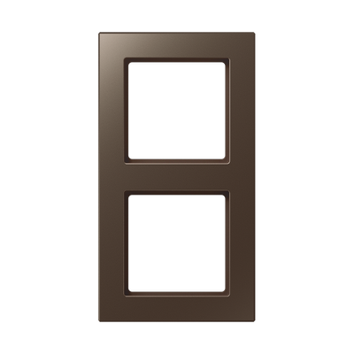 Rahmen 2fach, senkrechte und waagerechte Montage, Duroplast lackiert, A CREATION, mokka