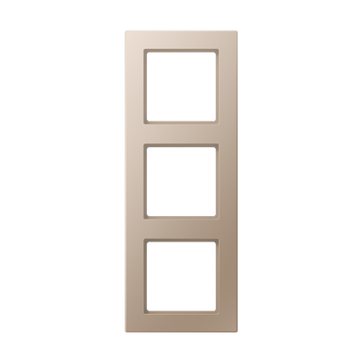 Rahmen 3fach, senkrechte und waagerechte Montage, Duroplast lackiert, A CREATION, champagner