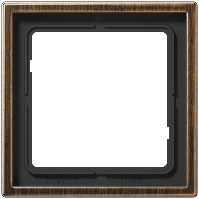 Rahmen 1fach, LS 990, Messing antik, senkrechte und waagerechte Montage