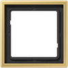 Rahmen 1fach, LS 990, Messing classic, senkrechte und waagerechte Montage