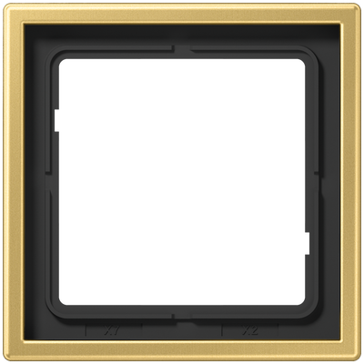 Rahmen 1fach, LS 990, Messing classic, senkrechte und waagerechte Montage